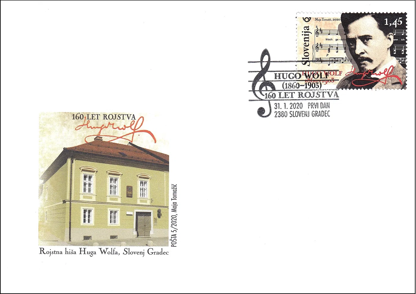 160 LET ROJSTVA HUGO WOLF 1860 - 1903